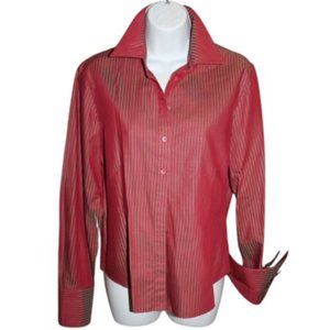 Starington Double Cuff Blouse, Sz 8 Like New